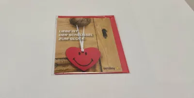 Produktbild von Allgemeine Wünsche – Smiley - Minikarte mit Umschlag – Herz an