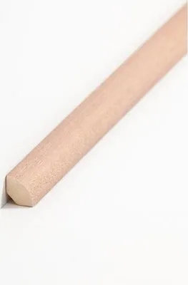 Produktbild von Viertelstableiste Fußleiste 14 x 14 x 2000 mm Buche zum Kleben, Clipsen, Schrauben & Nageln Massivholz Sockelleiste by PROVISTON 50 Meter | 25 Stück