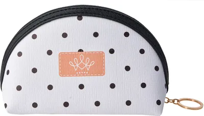 Zdjęcie produktu dla Melady kosmetyczka damska 18x11 cm biały czarny poliester