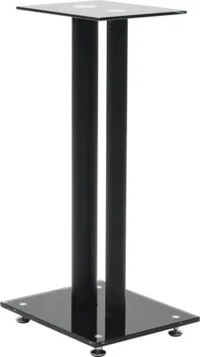 Produktbild von vidaXL Lautsprecherständer 2 Stk. Doppelsäulen-Design Hartglas Schwarz