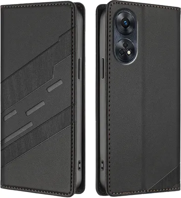 Obrázek produktu pro Pouzdro pro Oppo Reno8 T 4G,Polyuretankožené peněženkové pouzdro s přihrádkou na karty a funkcí stojánku Schwarz