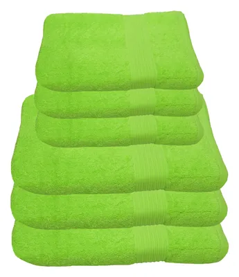 Produktbild von Julie Julsen Handtuch Set Apfelgrün,Set:6 tlg. 3 Badetücher 3 Handtücher
