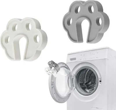 Produktbild von Famanu Türstopper für Waschmaschinen - 2er Set, Grau und Weiß