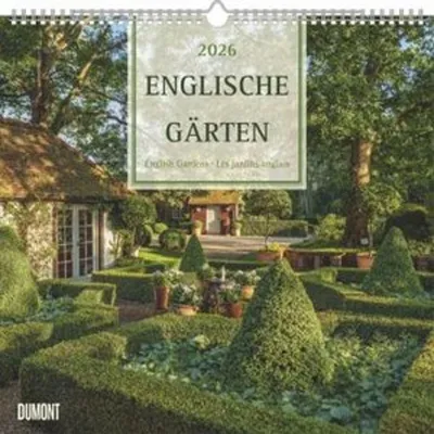Productafbeelding van Engelse Tuinen 2026 – DUMONT Tuinkalender – met alle belangrijke feestdagen – Formaat 38,0 x 35,5 cm: Engelse Tuinen - Les jardins anglais