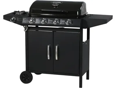 Immagine prodotto di Barbecue gas "Festa 5" - 5 fuochi di cui 1 laterale - 12,9 Kw- Nero