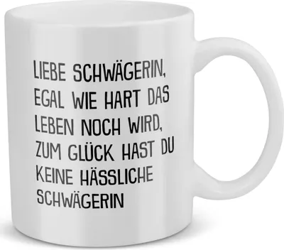 Produktbild von 22Feels Schwägerin Geschenk Hochzeit Frauen Tasse Weihnachten Geburtstag Haferl Kaffeetasse Geschenkidee