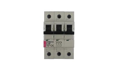 Zdjęcie produktu dla Wyłącznik automatyczny 3P C 40A 10kA AC ETIMAT10 002135720