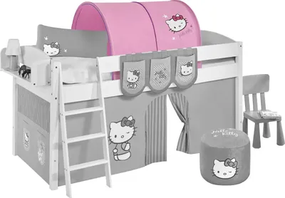 Produktbild von Lilokids Tunnel Hello Kitty Lila - für Hochbett, Spielbett und Etagenbett - Maße: 80 cm x 100 cm x 90 cm; TN-HELLOKITTY-L
