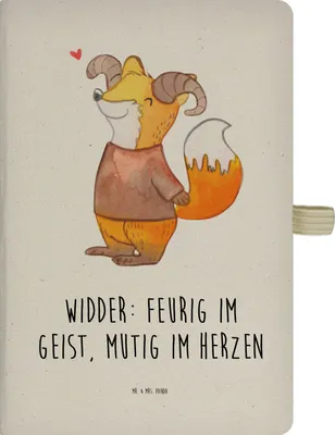 Produktbild von Mr. & Mrs. Panda notizbuch Widder Astologie - Transparent - Geschenk, Tierkreiszeichen, A4 Hardcover, Sternzeichen, Geburtstagsgeschenk, Tagebuch, Journal, Kladde