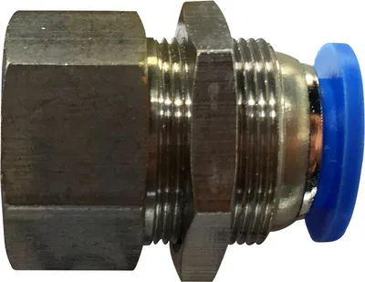 Produktbild von Pneumatique cloison femme poussée droit (PMF) Ø 4 mm avec filetage BSPT R1/8"