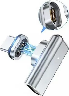 Obrázek produktu pro Beline magnetický adaptér Usb-C 100W stříbrný/stříbrný Dac Blnam01