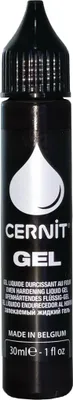 Produktbild von Cernit 6x Gel 30ml, Schwarz - Schwarz CE1500030100C