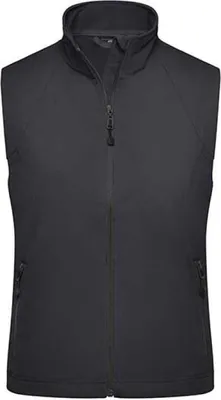 Produktbild von James+Nicholson JN1023 | Damen Softshell Vest / Wind- und wasserdicht - Farbe: Black - Größe: S
