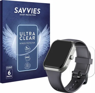 Produktbild von 6x Für TUYOMA LW76 1.91" Schutzfolie Savvies Displayschutz Display Schutz Folie Klar Transparent