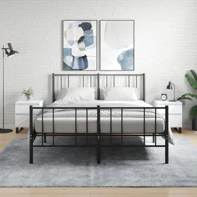 Produktbild von vidaXL Nachttische 2 Stk. Weiß 40x35x50 cm Holzwerkstoff