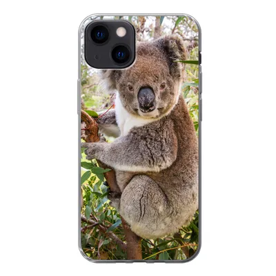 Produktbild von MuchoWow® Handyhülle Schutzhülle Hülle für iPhone 13 Koala - Blätter - Kinder - Jungen - Mädchen Silikon Softcase Handy Hülle - Karteninhaber