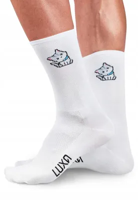Produktbild von Luxa Emoji Cat Radsport-Socken atmungsaktiv schnelltrocknend