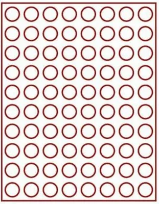 Produktbild von Lindner 2580E Velourseinlage rot 2580E (Ø 22,25 mm)