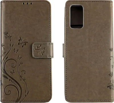 Produktbild von Samsung Galaxy Note 20 Handy Hülle Schutz-Tasche Cover Flip-Case Kartenfach Grau