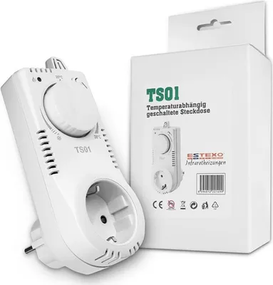 Produktbild von Thermostat für Steckdose TS01 - weiß