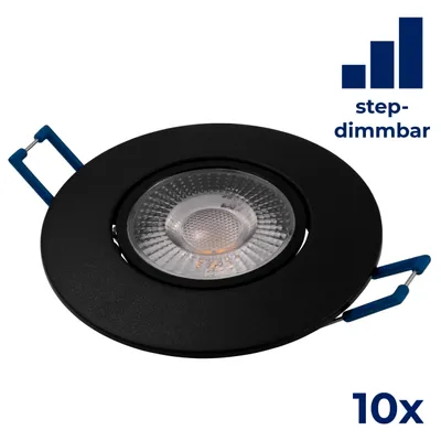 Produktbild von LED-Einbauleuchte McShine EL-313D 4,5W 450lm 3000K step-dimmbar 10er-Pack