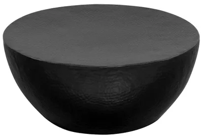 Produktbild von vidaXL Couchtisch aus Gehämmertem Aluminium 70x30 cm Schwarz