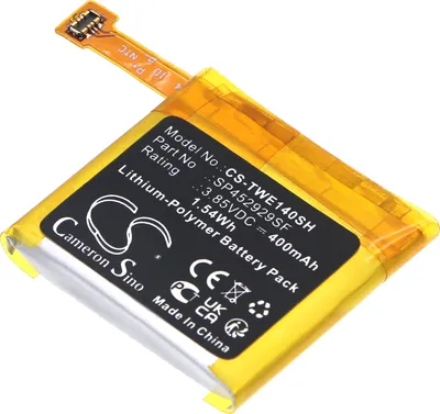 A close-up shot of a lithium-polymer battery pack.