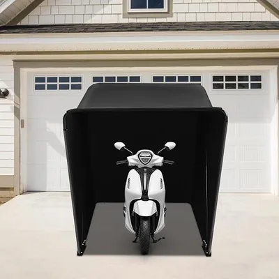 Produktbild von Motorrad Zelt Garage - Faltgarage Motorradgarage Rollerabdeckungen 270 x 105 x 155cm Wasserdicht Universal Garage Zelt Carport Zeltgarage Schwarz