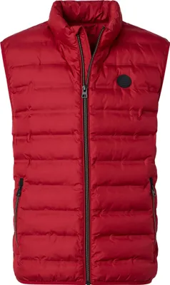 Produktbild von REDMOND Casual Herren Steppweste Stehkragen Polyester Himbeerrot 4XL