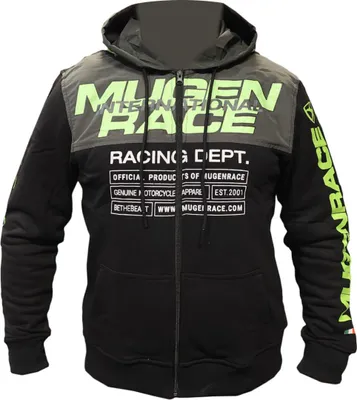 Produktbild von MUGENRACE Moon Zip Hoodie, schwarz/neon, L