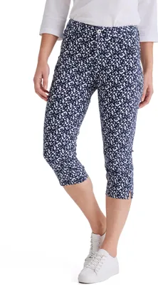 Produktbild von Stooker Women TAHITI PRINT Damen 7/8-Hose Capri Slim Fit 38 navy graphic aop