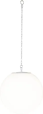 Produktbild von LED Solar Gartenkugel GLOBY - zum Aufhängen - H: 29cm, D: 30cm - 6 warmweiße LED - Lichtsensor