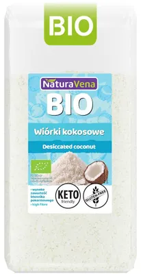 WIÓRKI KOKOSOWE BEZGLUTENOWE BIO 200 g - NATURAVENA