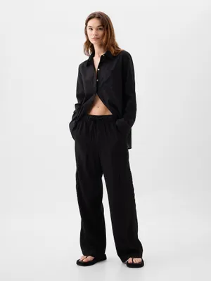 Produktbild von GAP Cargohose aus Leinen mit weitem Bein 862458-01__XXS