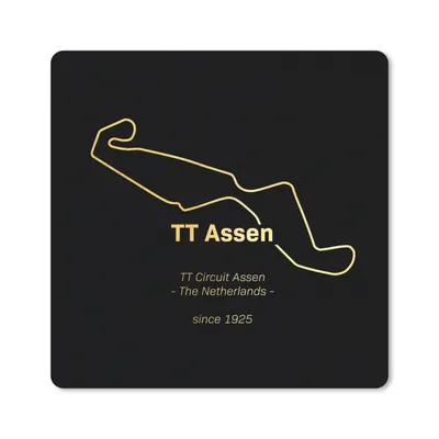 Produktbild von MuchoWow® Mauspad Mousepad TT Assen - Gold - Niederlande 30x30 cm - Mousepads - Maus Mat - Pad - Mausunterlage - Gaming