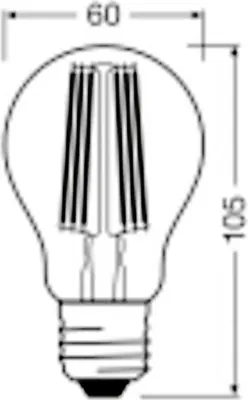 Immagine prodotto di OSRAM LED Filamento Birne ULTRA EFF. E27 7,2W 1.521lm 3.000K chiaro