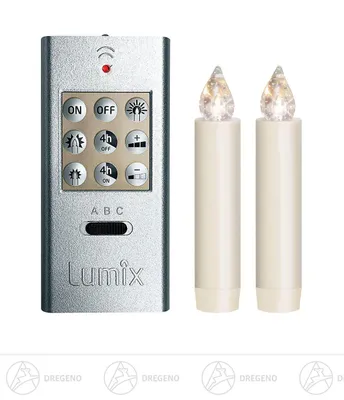 Obrázok produktu pre LUMIX CLASSIC MINI S,-Superlight základňa 2 sviečky, 1 diaľkové ovládanie vrátane batérií výška = 8cm NOVINKA