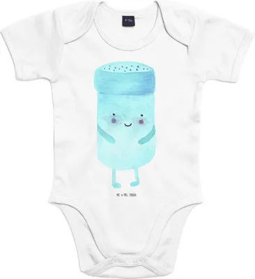 Produktbild von Mr. & Mrs. Panda babykleidung body Beste Freunde Salz 1. - 3. Monat - Heather Grey - Geschenk, Babystrampler, Einteiler, overall baby, Strampler, Fehlende Keywords