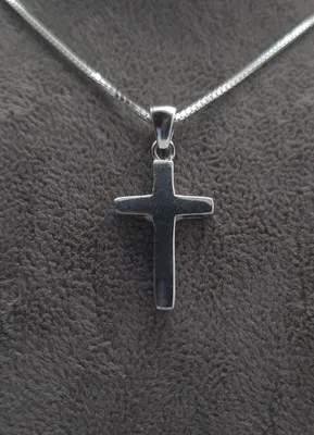 Produktbild von Kreuz Silberkette Damen Herren Kreuz Kette