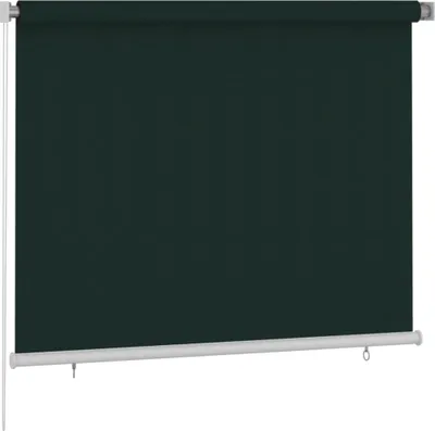 Produktbild von vidaXL Außenrollo 185 (B) x 140 (H) cm Dunkelgrün HDPE