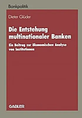 Produktbild von Die Entstehung multinationaler Banken