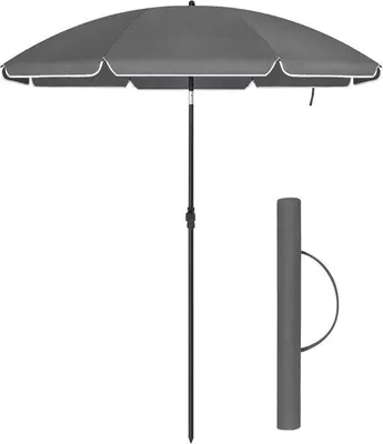 Zdjęcie produktu dla Parasol plażowy odporny na wiatr z mechanicznym systemem obrotu - Parasol plażowy chroniący przed promieniowaniem UV - Cień na plaży - Dzień na plaży - Wczasy nad morzem - Parasol plażowy odporny na wiatr