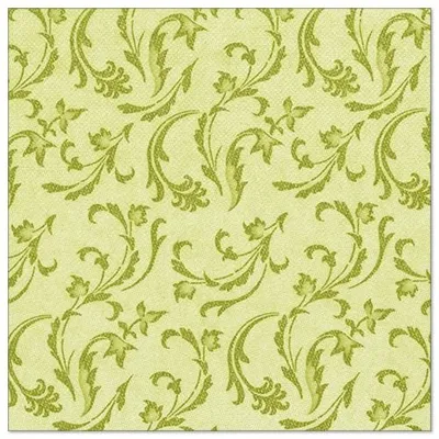 Produktbild von Servietten "ROYAL Collection" 1/4-Falz 40 cm x 40 cm olivgrün "Damascato"