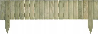 Obrázek produktu pro Plot na trávník zahradní palisáda 90 cm ze dřeva