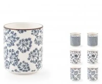 Immagine prodotto di H&H set 6 bicchierini Seta in porcellana Cm 6XH7