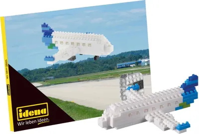 Produktbild von Idena Minibausteine Postkarte Flugzeug