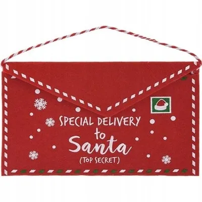 Produktbild von Weihnachtsumschlag für einen Brief an den Weihnachtsmann 27x16 cm