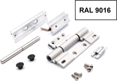Produktbild von Schüco Rollentürband 239179 RAL 9016 weiß 50mm, nach innen und außen öffnende Tür