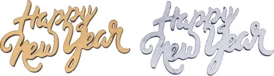 Produktbild von 10 Streu Happy New Year silber gold
