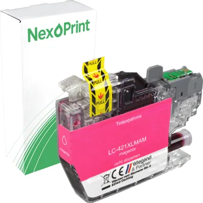 Produktbild von Druckerpatrone kompatibel zu Brother LC-421XLM magenta MFC-J 1010 DW DCP-J 1800 DW DCP-J 1140 DW DCP-J 1050 DW